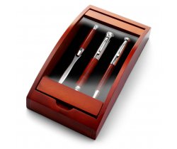 Zestaw piśmienny, długopis, pióro wieczne i nóż do listów V1265