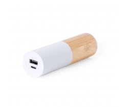 Power bank 5000 mAh z bambusa i słomy pszenicznej V2009