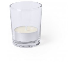 Szklany świecznik, świeczka zapachowa V8838