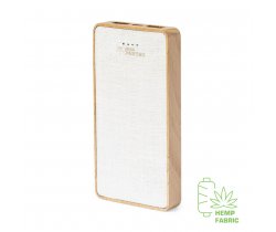 Power bank 8000 mAh z konopi organicznej i drewna V1129