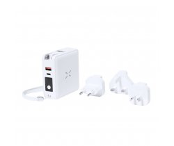 Adapter podróżny, bezprzewodowy power bank 10000 mAh, ładowarka bezprzewodowa 15W V2027