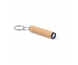 Bambusowy brelok do kluczy, lampka 1 LED V8293