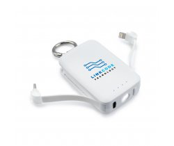 Power bank 4000 mAh, karabińczyk i lampka 1W | Dimetrice VA109
