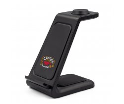 Ładowarka bezprzewodowa 15W, 3 w 1, stojak na telefon | Todd V1380
