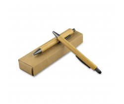 Zestaw piśmienny, bambusowy długopis touch pen i ołówek mechaniczny V9342