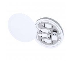 Kabel do ładowania i synchronizacji, 3 adaptery w komplecie, etui z karabińczykiem VA376