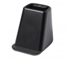 Ładowarka bezprzewodowa 10W, 2 wyjścia USB, pojemnik na przybory do pisania, stojak na telefon V1113