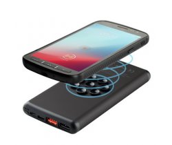 Bezprzewodowy power bank 10000 mAh Mauro Conti z przyssawkami, ładowarka bezprzewodowa 10W V4833