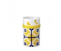 KUBEK PORCELANOWY, YELLOW FOLKLORIC 250ML