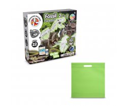 2 in 1 Fossil Excavation Kit IV. Gra edukacyjna dostarczany z torebką prezentową z włókniny (80 g / m²) 35826