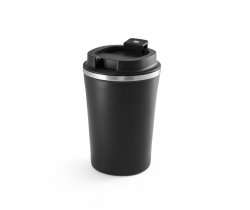 PHELPS CERAMIC. Kubek podróżny ze stali nierdzewnej z ceramicznym wykończeniem wnętrza o pojemności 470 ml 94396