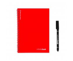 INFINITEBOOK PLAIN A5. Infinitebook z elastyczną okładką i 15 zwykłymi stronami do tablicy 33200