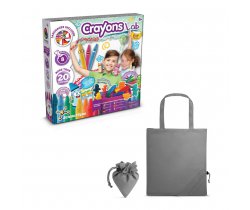 Crayon Factory Kit II. Gra edukacyjna dostarczany ze składaną torbą prezentową 190T 35805