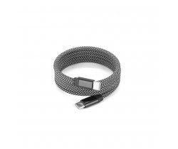 NADELLA. Kabel USB-C do USB-C z poliestrowym oplotem (60 W) i systemem magnetycznym ułatwiającym zwijanie 97220