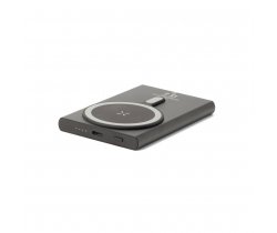 WRIGHT 5. Magnetyczny powerbank z superszybkim ładowaniem z recyklingowanego aluminium i recyklingowanego ABS o pojemności 5000 mAh 97215