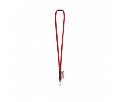 WISBECH. SET Lanyard TUBE Long (Ø 7 mm) z karabińczykiem 9 mm i zapięciem bezpieczeństwa Ø 7 mm 94422