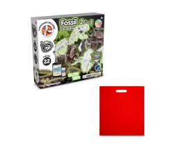 2 in 1 Fossil Excavation Kit IV. Gra edukacyjna dostarczany z torebką prezentową z włókniny (80 g / m²) 35826
