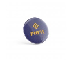 Button PIN 8. Okrągła przypinka z podwójnym zapięciem magnetycznym 73127