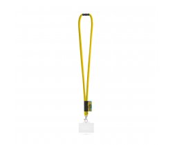 WATFORD. SET Lanyard TUBE Long (Ø 7 mm) z karabińczykiem 9 mm, zapięciem bezpieczeństwa Ø 7 mm i sztywnym uchwytem na identyfikator / kartę o wymiarach 91 x 68 mm 94423