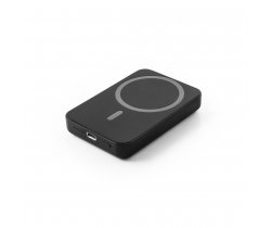AMPERE 5. Magnetyczny power bank 5 000 mAh z superszybką ładowarką bezprzewodową 15 W wykonany w ABS pochodzącego z recyklingu (100% rABS) 97166