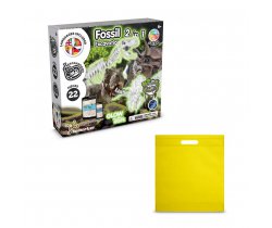 2 in 1 Fossil Excavation Kit IV. Gra edukacyjna dostarczany z torebką prezentową z włókniny (80 g / m²) 35826