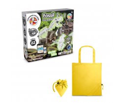 2 in 1 Fossil Excavation Kit V. Gra edukacyjna dostarczany ze składaną torbą prezentową 190T 35827