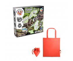 2 in 1 Fossil Excavation Kit V. Gra edukacyjna dostarczany ze składaną torbą prezentową 190T 35827
