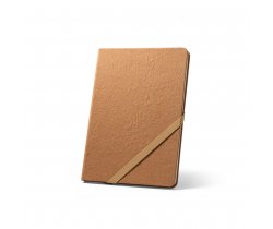 HUXLEY. Notatnik A5 z kartkami w linie FSC™ w kolorze kości słoniowej 93338