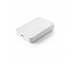 AMPERE 10. Magnetyczny power bank 10 000 mAh z superszybką ładowarką bezprzewodową 15 W wykonany w ABS pochodzącego z recyklingu (100% rABS) 97167