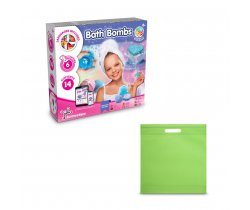 Bath Bombs Kit IV. Gra edukacyjna dostarczany z torebką prezentową z włókniny (80 g / m²) 35840