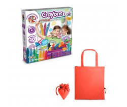 Crayon Factory Kit II. Gra edukacyjna dostarczany ze składaną torbą prezentową 190T 35805