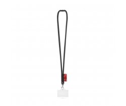 WATFORD. SET Lanyard TUBE Long (Ø 7 mm) z karabińczykiem 9 mm, zapięciem bezpieczeństwa Ø 7 mm i sztywnym uchwytem na identyfikator / kartę o wymiarach 91 x 68 mm 94423