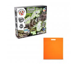 2 in 1 Fossil Excavation Kit IV. Gra edukacyjna dostarczany z torebką prezentową z włókniny (80 g / m²) 35826