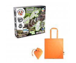 2 in 1 Fossil Excavation Kit V. Gra edukacyjna dostarczany ze składaną torbą prezentową 190T 35827