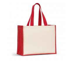 HELSINQUE COLOUR. Torba płócienna (320 g / m²), z dnem i bokami z laminowanej juty (350 g / m²) w kolorach 92577