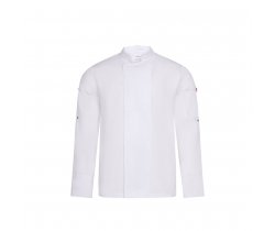 VL AGNI. Kurtka kucharska unisex (190 g / m²) z bawełny (35%) i poliestru z recyklingu (65%) 36161