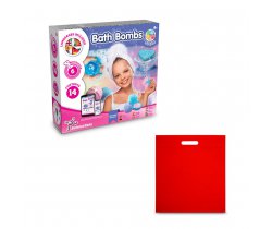Bath Bombs Kit IV. Gra edukacyjna dostarczany z torebką prezentową z włókniny (80 g / m²) 35840