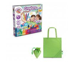 Crayon Factory Kit II. Gra edukacyjna dostarczany ze składaną torbą prezentową 190T 35805