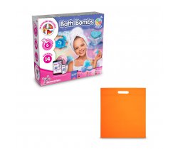 Bath Bombs Kit IV. Gra edukacyjna dostarczany z torebką prezentową z włókniny (80 g / m²) 35840