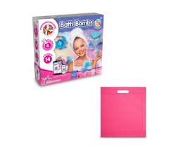 Bath Bombs Kit IV. Gra edukacyjna dostarczany z torebką prezentową z włókniny (80 g / m²) 35840