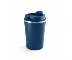 PHELPS CERAMIC. Kubek podróżny ze stali nierdzewnej z ceramicznym wykończeniem wnętrza o pojemności 470 ml 94396