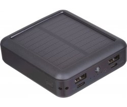 Power bank solarny, z recyklingu 10 000 mAh CRETE 5743