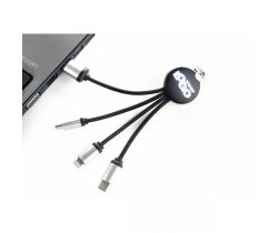 Kabel 3w1 z podświetlanym logo EG0419