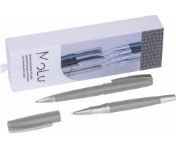 Metalowy zestaw piśmienny długopis i pióro kulkowe El Salto MoLu 5336