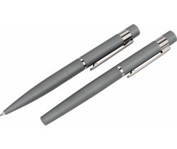 Zestaw piśmienny długopis i pióro kulkowe soft touch Porto Vehlo MoLu 5167