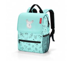Plecak backpack kids cats and dogs mint