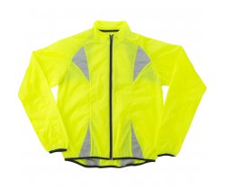 Fluorescencyjna kurtka dla biegaczy, odblaskowe paski V7144