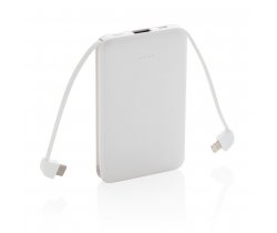 Power bank 5000 mAh, zintegrowany kabel 3 w 1 P322.083