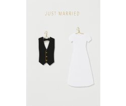 Kartka Just Married clothing