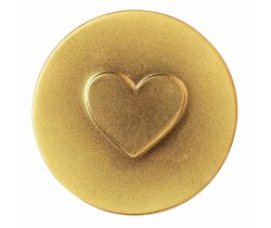 Amulet w woreczku Serce złota moneta